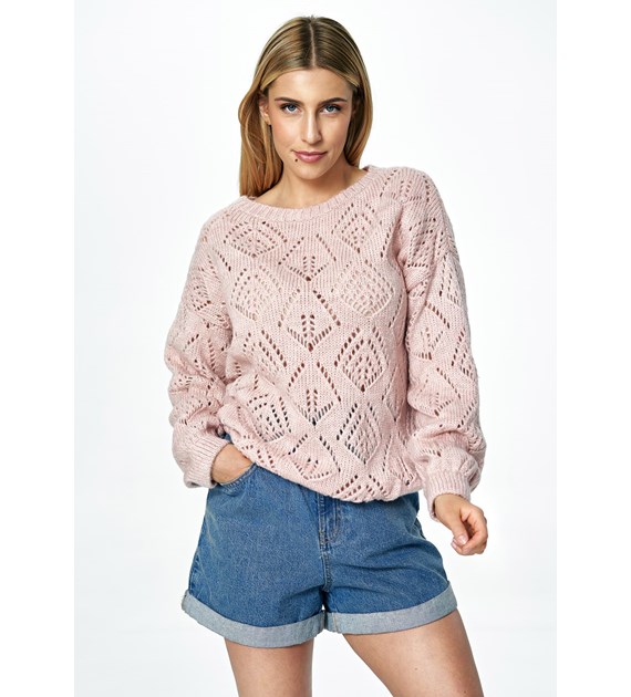 Sweater M887 Light Pink Oversized