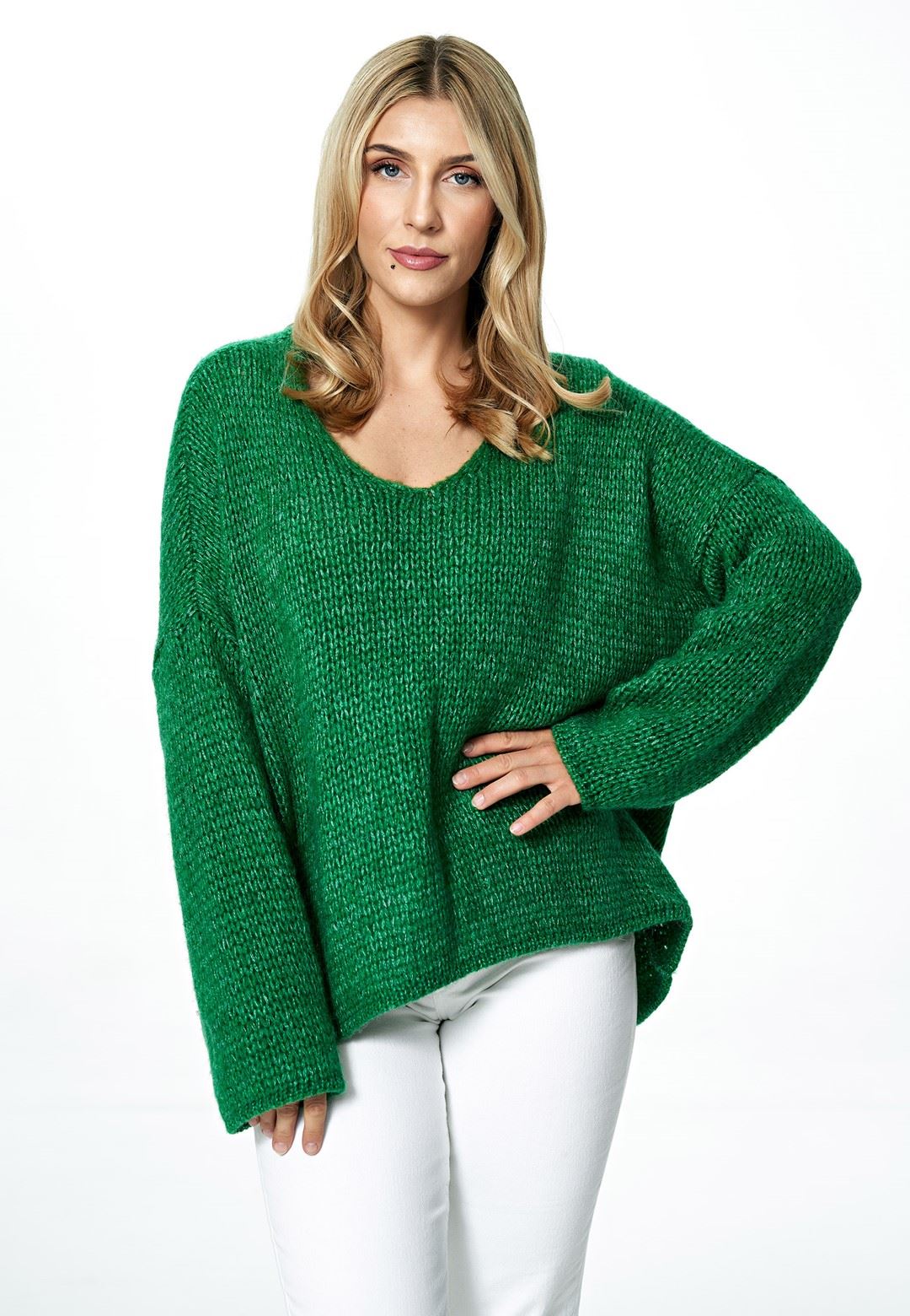 Sweter M899 Zielony Uniwersalny