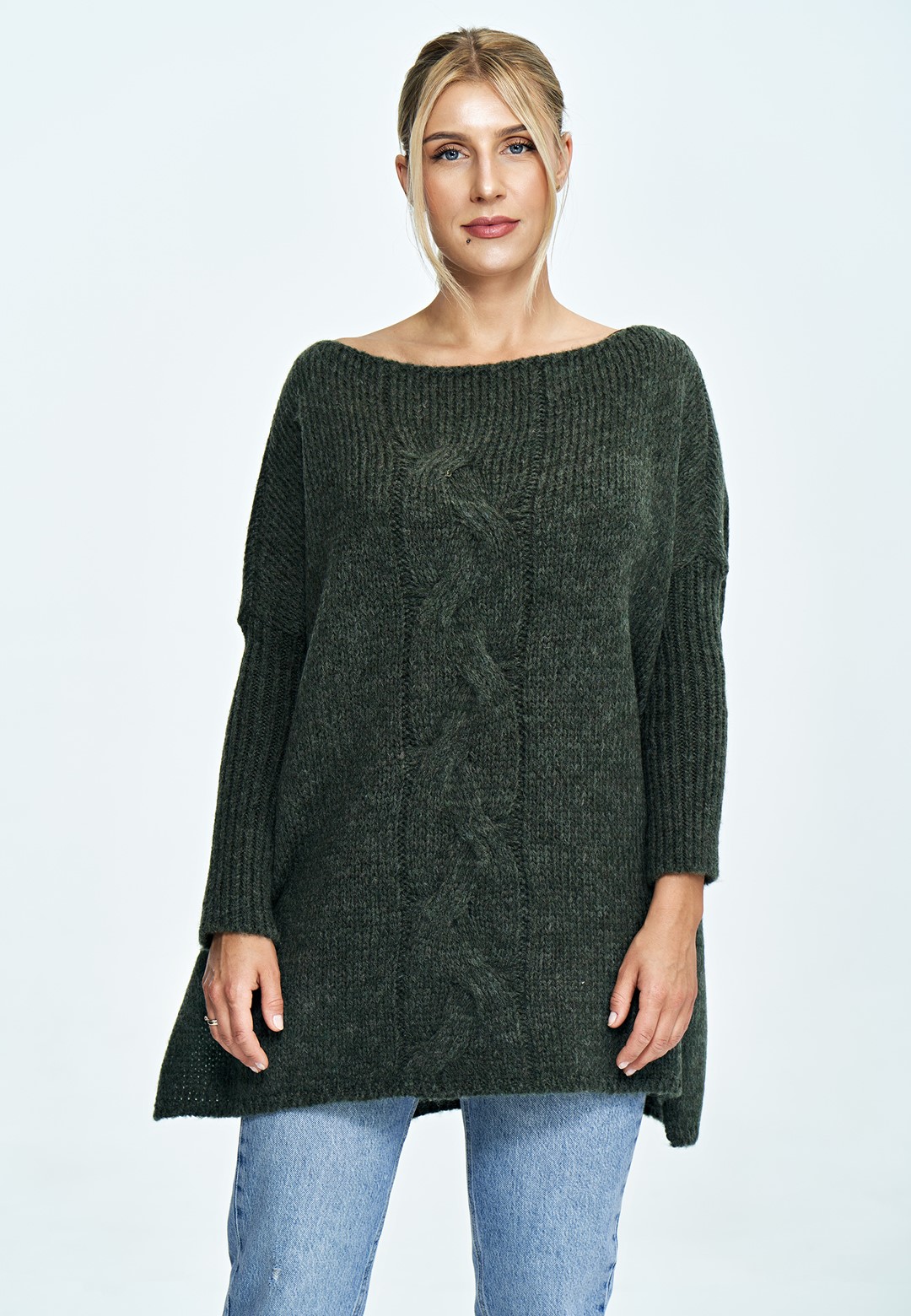 Sweater M900 Dark Olive Green Oversized