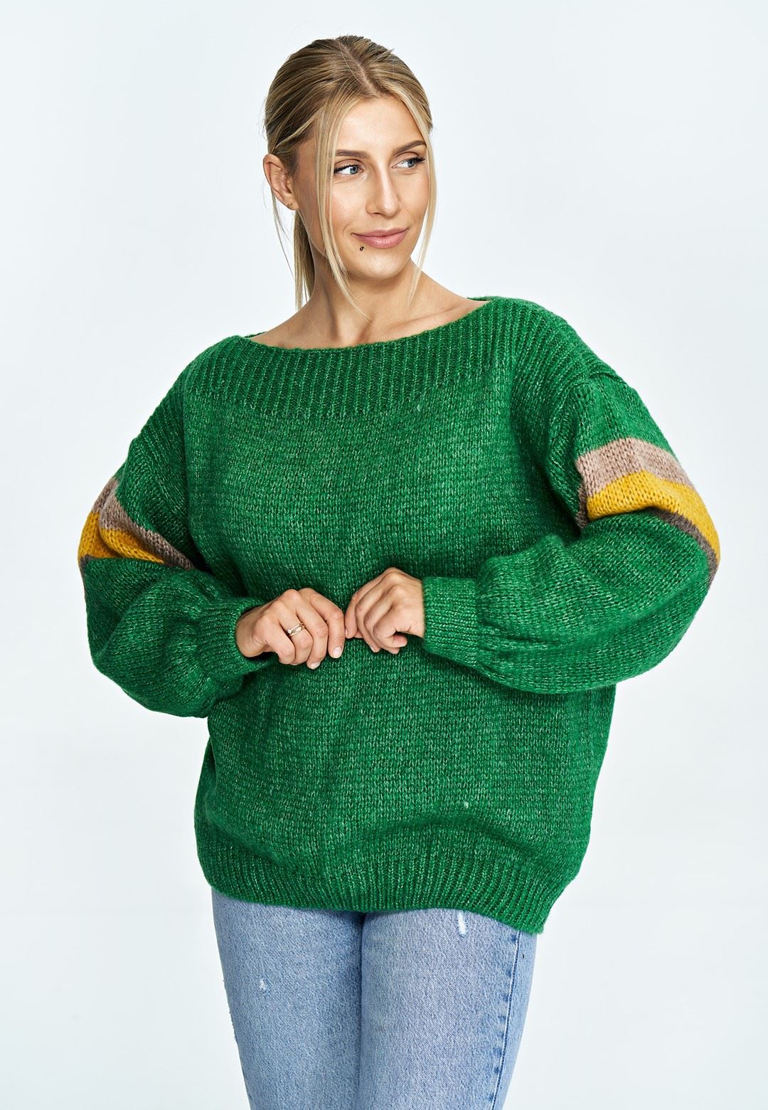 Sweater M909 Green Oversized