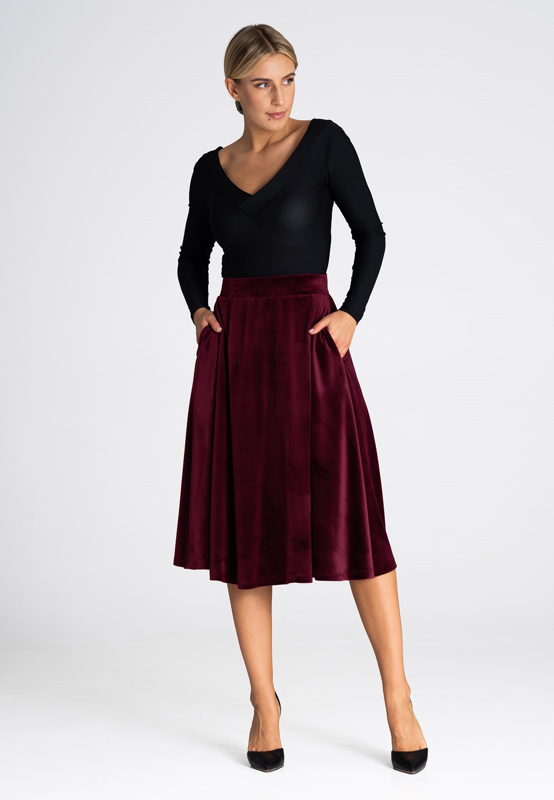 Skirt M964 Deep Red S/M