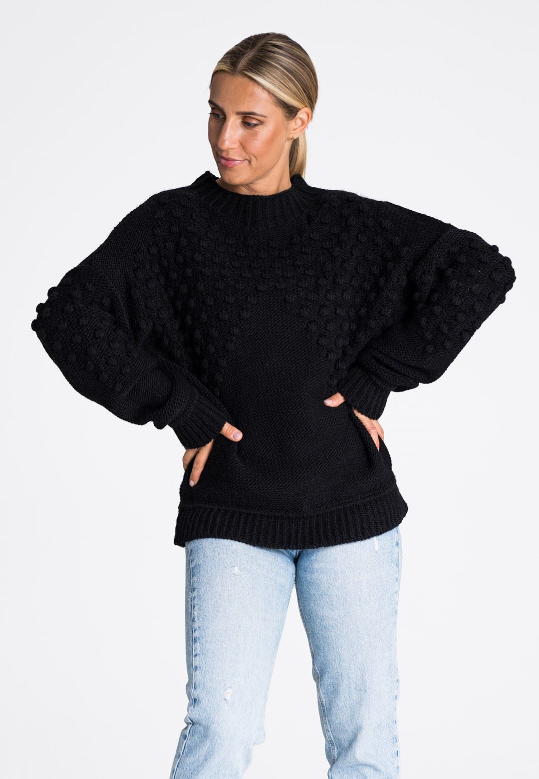 Sweater M982 Black Oversized