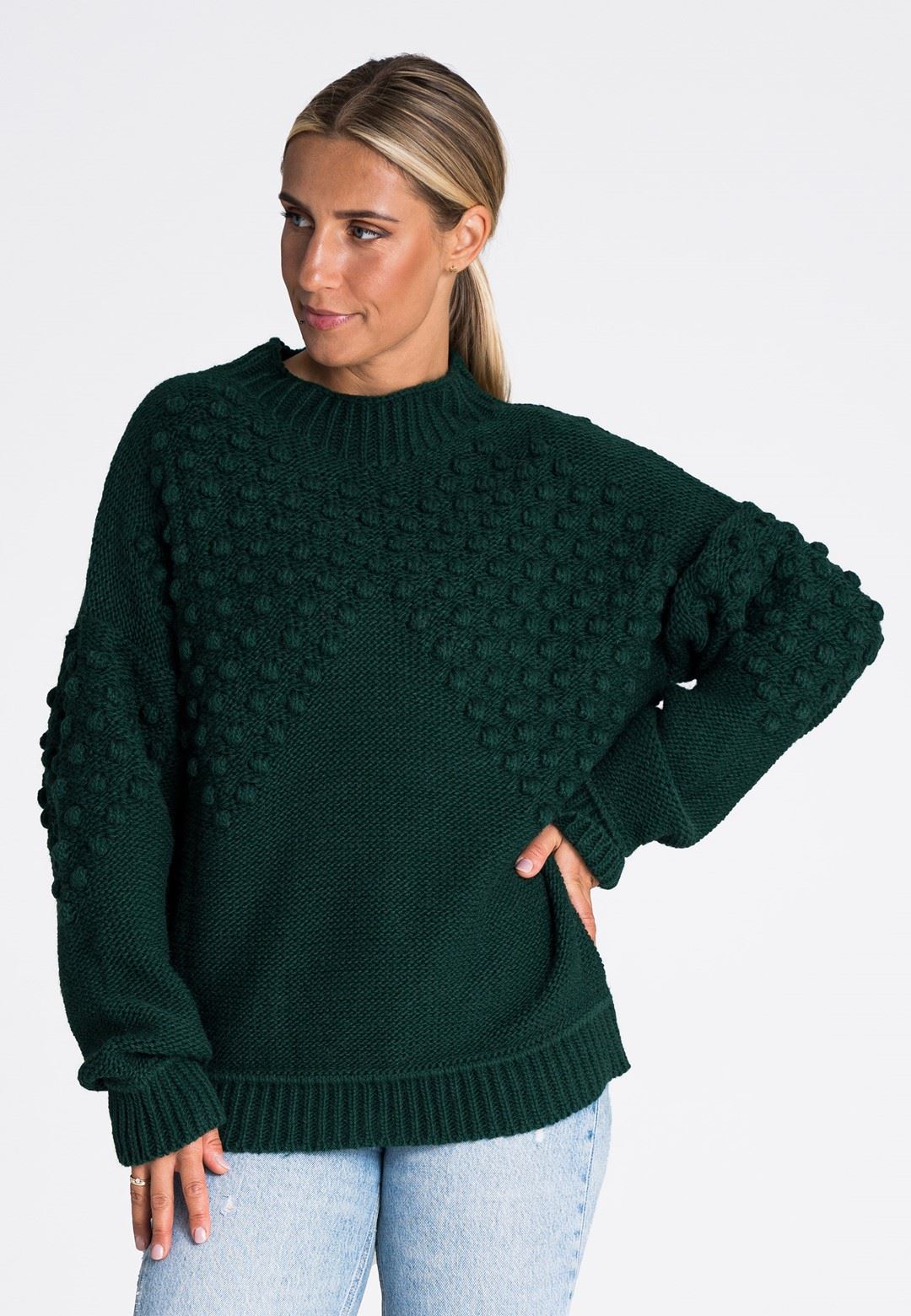 Sweter M982 Zielony Uniwersalny
