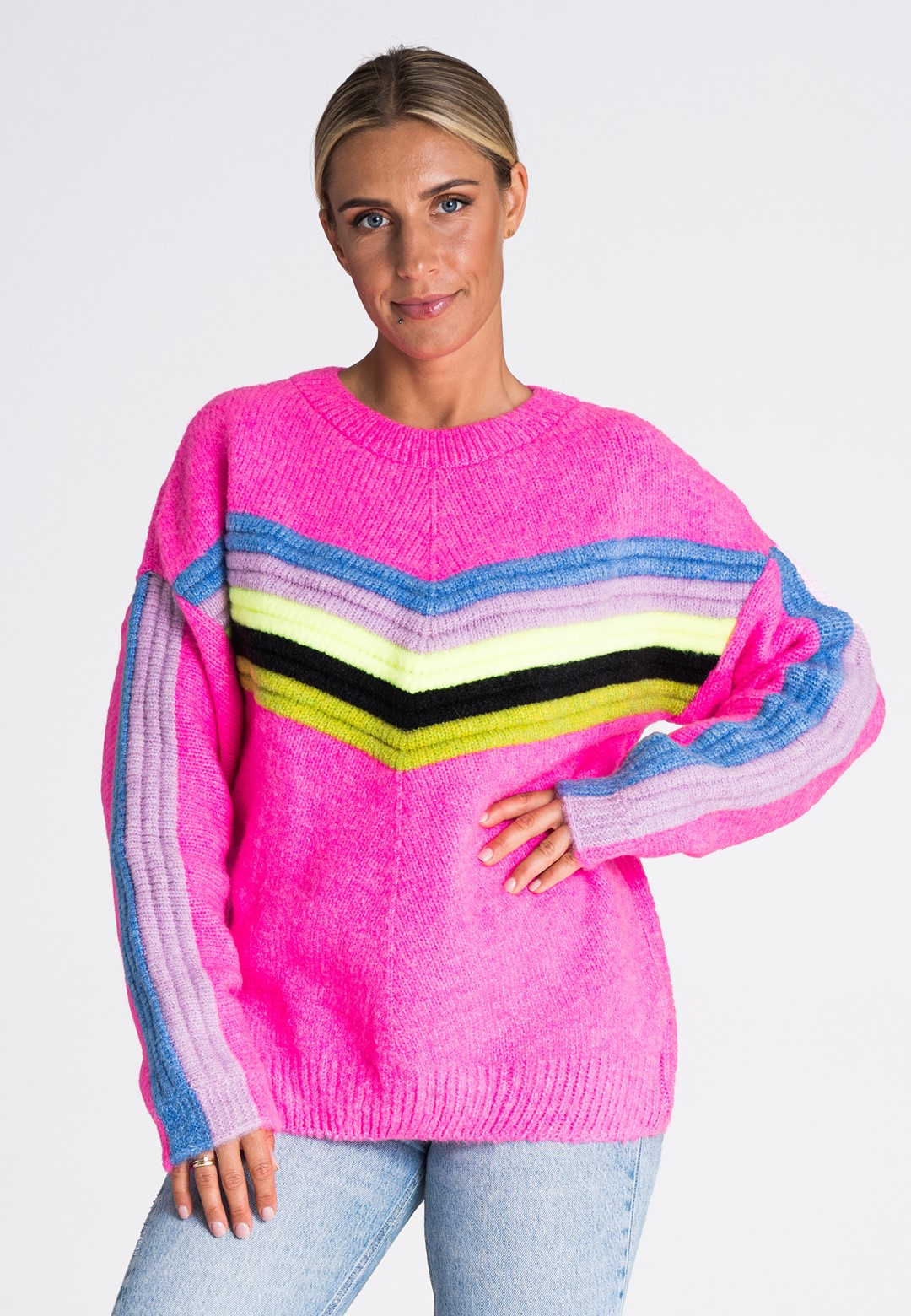 Sweater M983 Pink Oversized