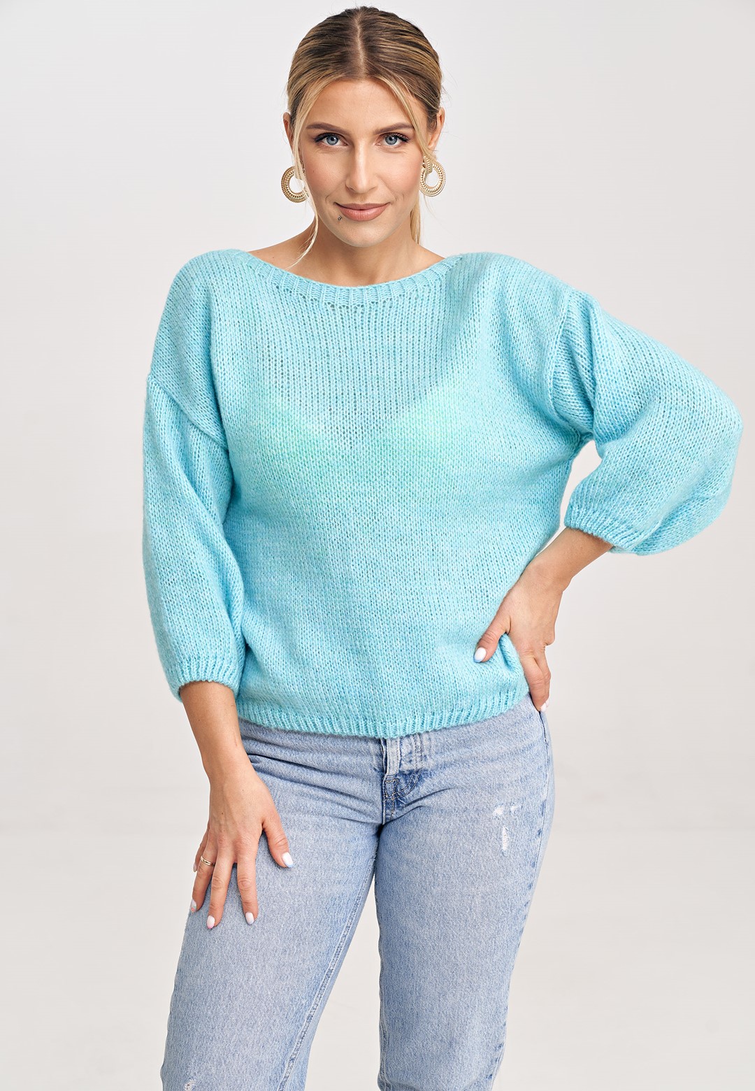 Sweter M993 Mięta Uniwersalny
