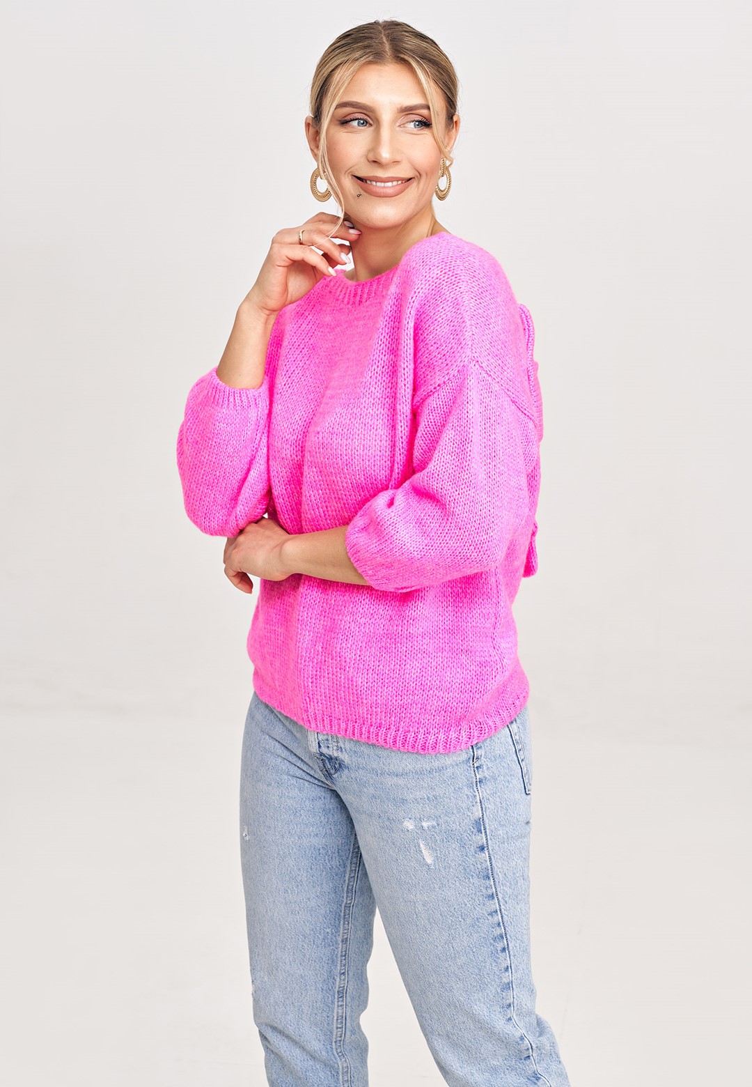 Sweater M993 Pink Oversized