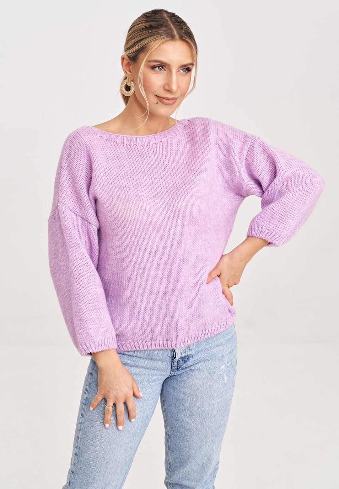Sweater M993 Violet Oversized