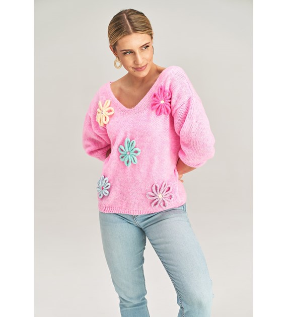 Sweater M994 Pink Oversized