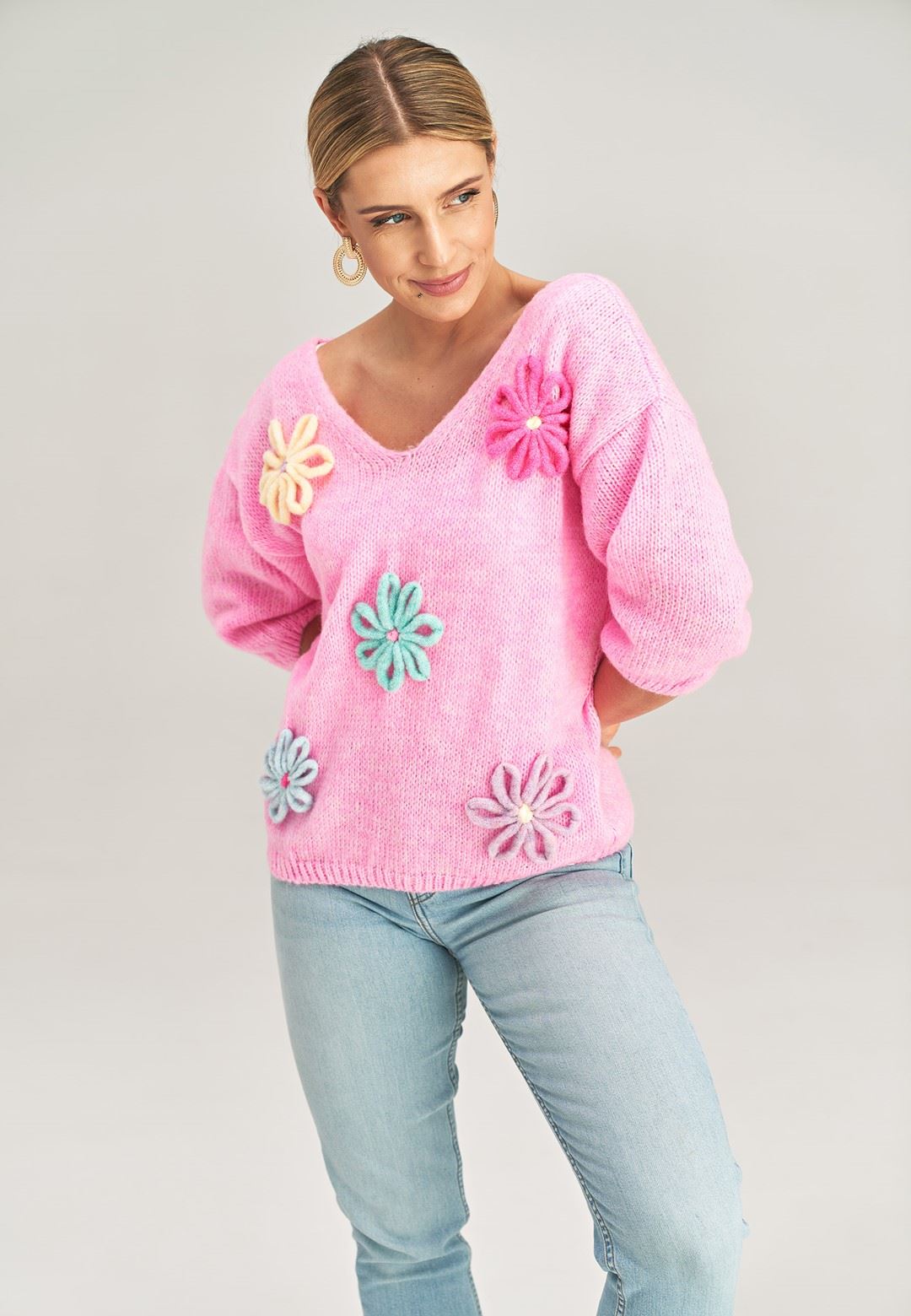 Sweater M994 Pink Oversized