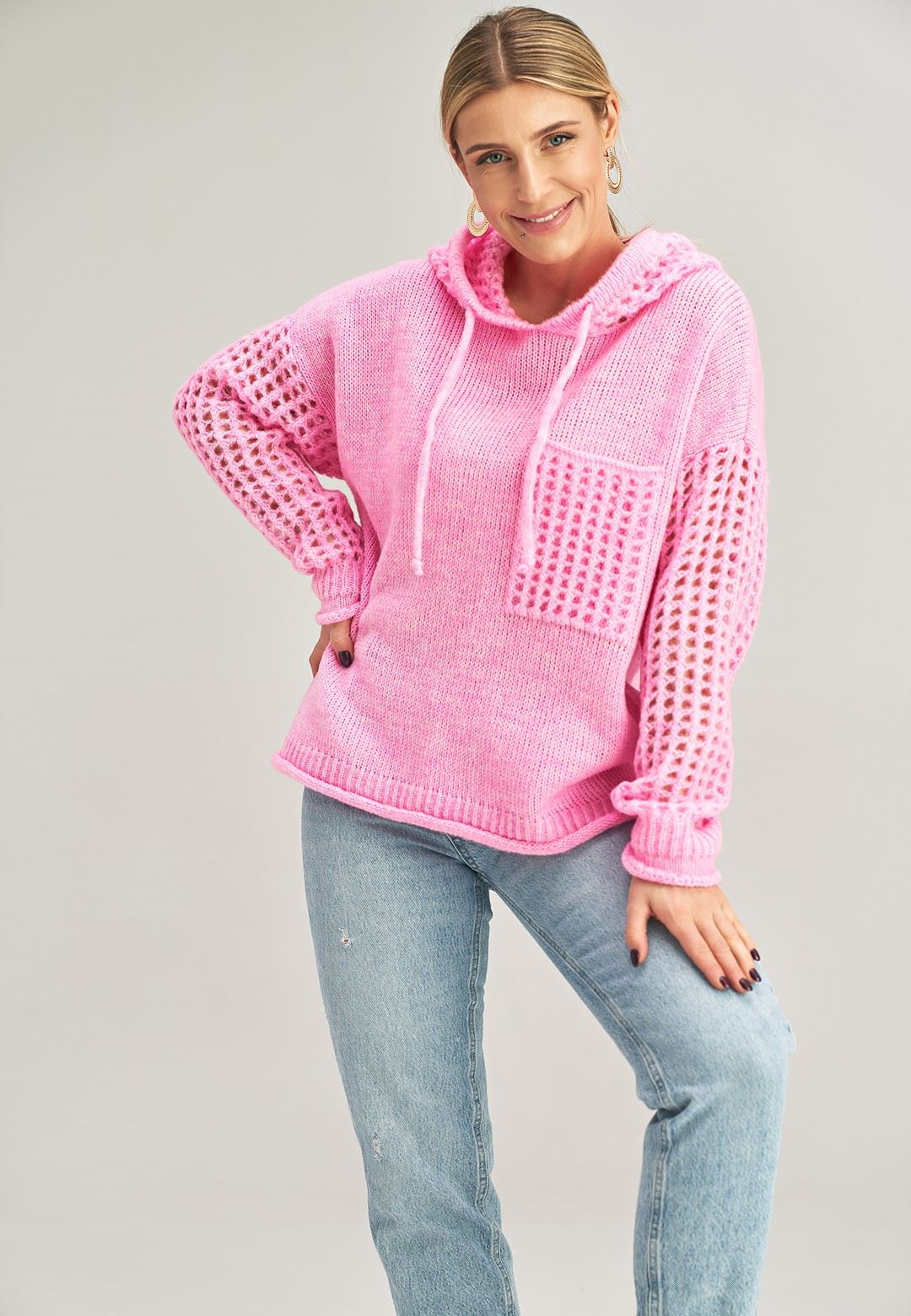 Sweater M996 Pink Oversized