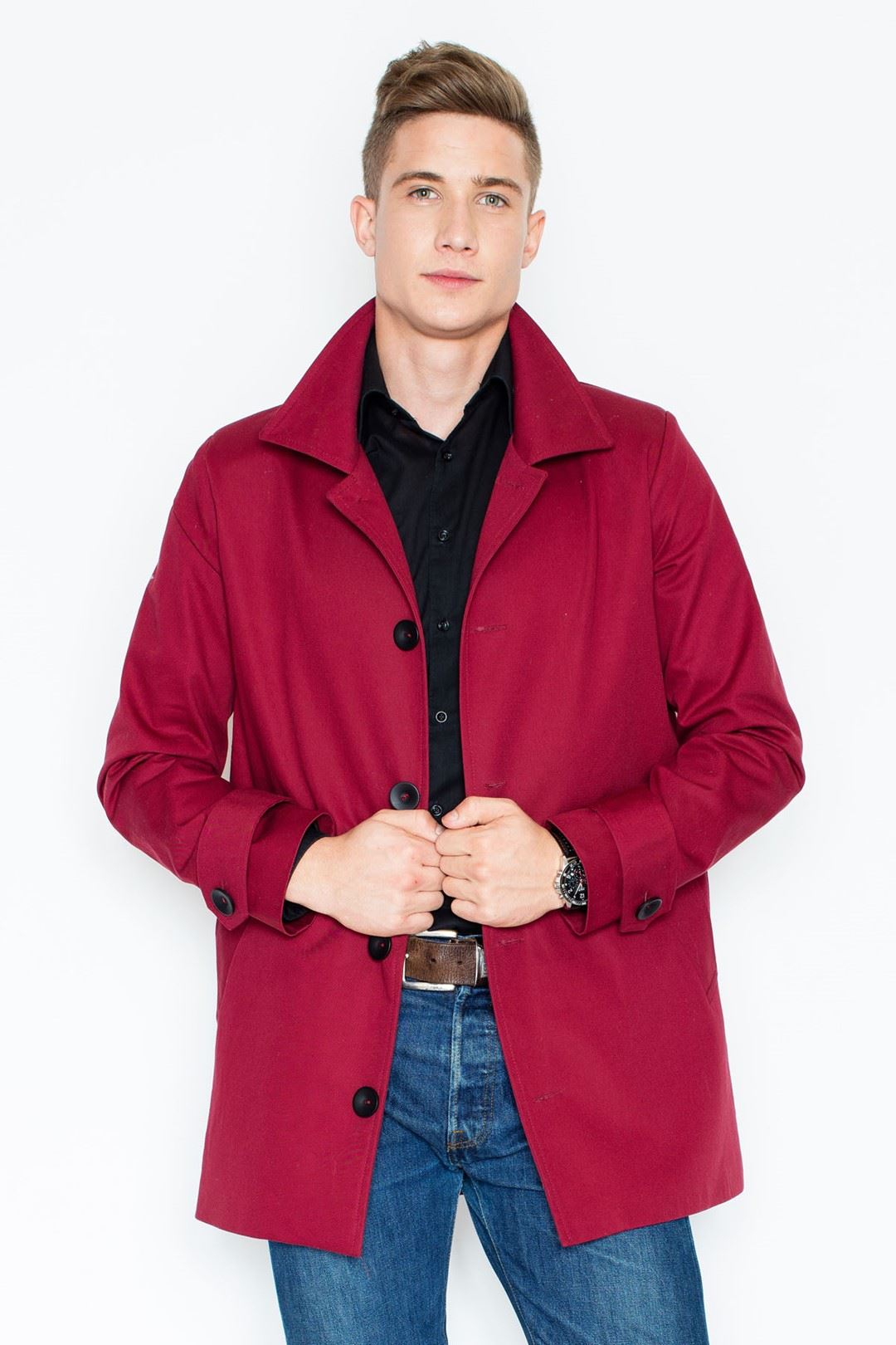 Coat V028 Deep red XL