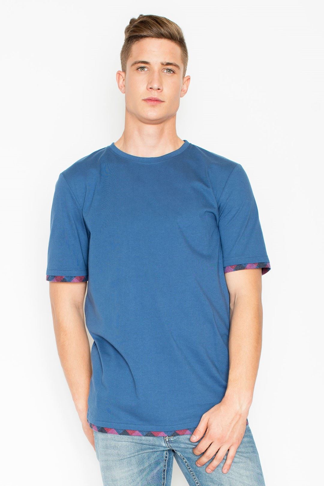 Koszulka V032 Niebieski XL